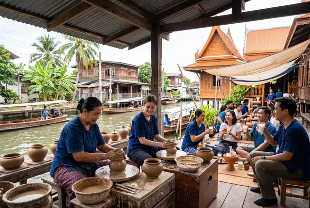 Bangkok offers diverse weekend experiences from pottery to traditional sato festival